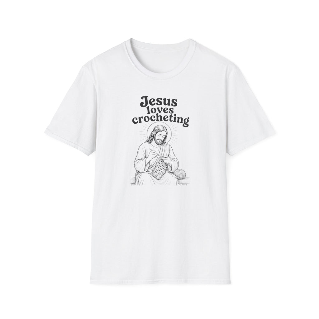 Jesus loves Crocheting T-Shirt