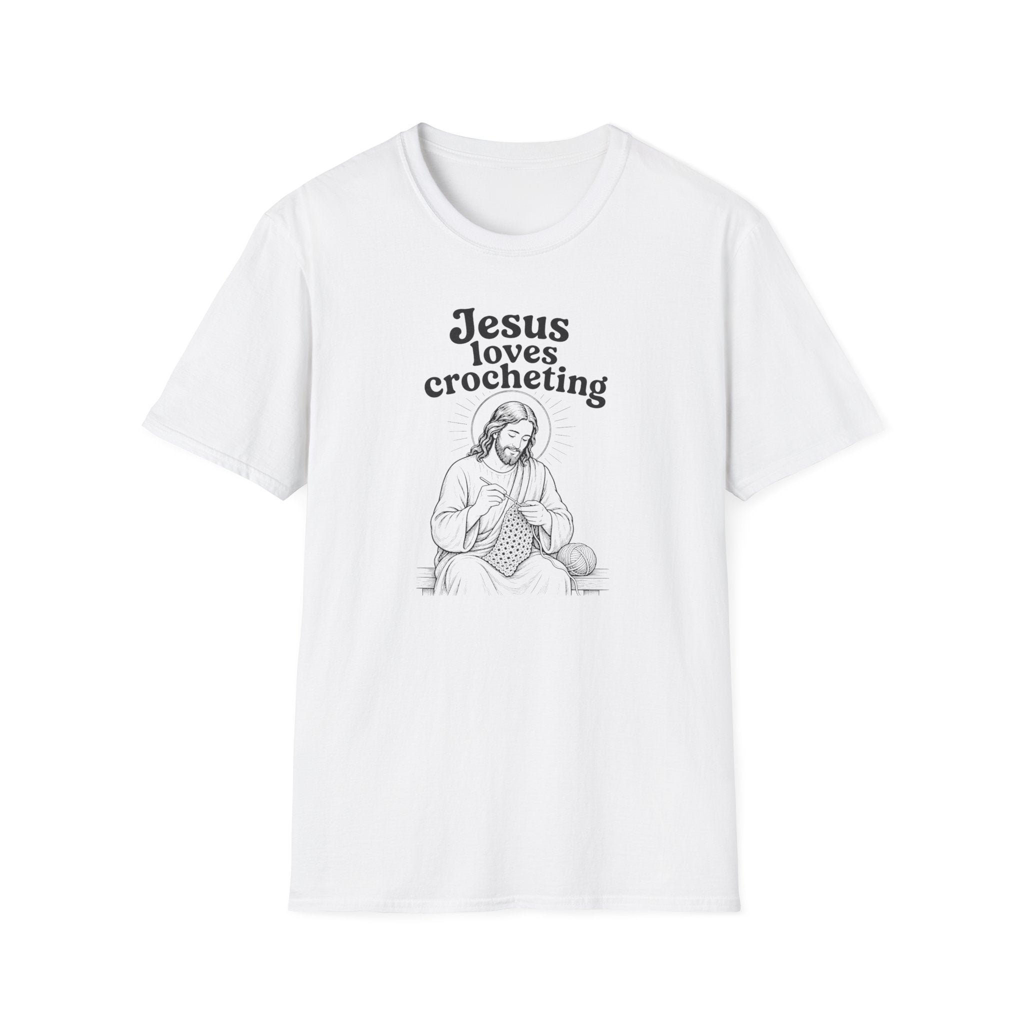 Jesus loves Crocheting T-Shirt