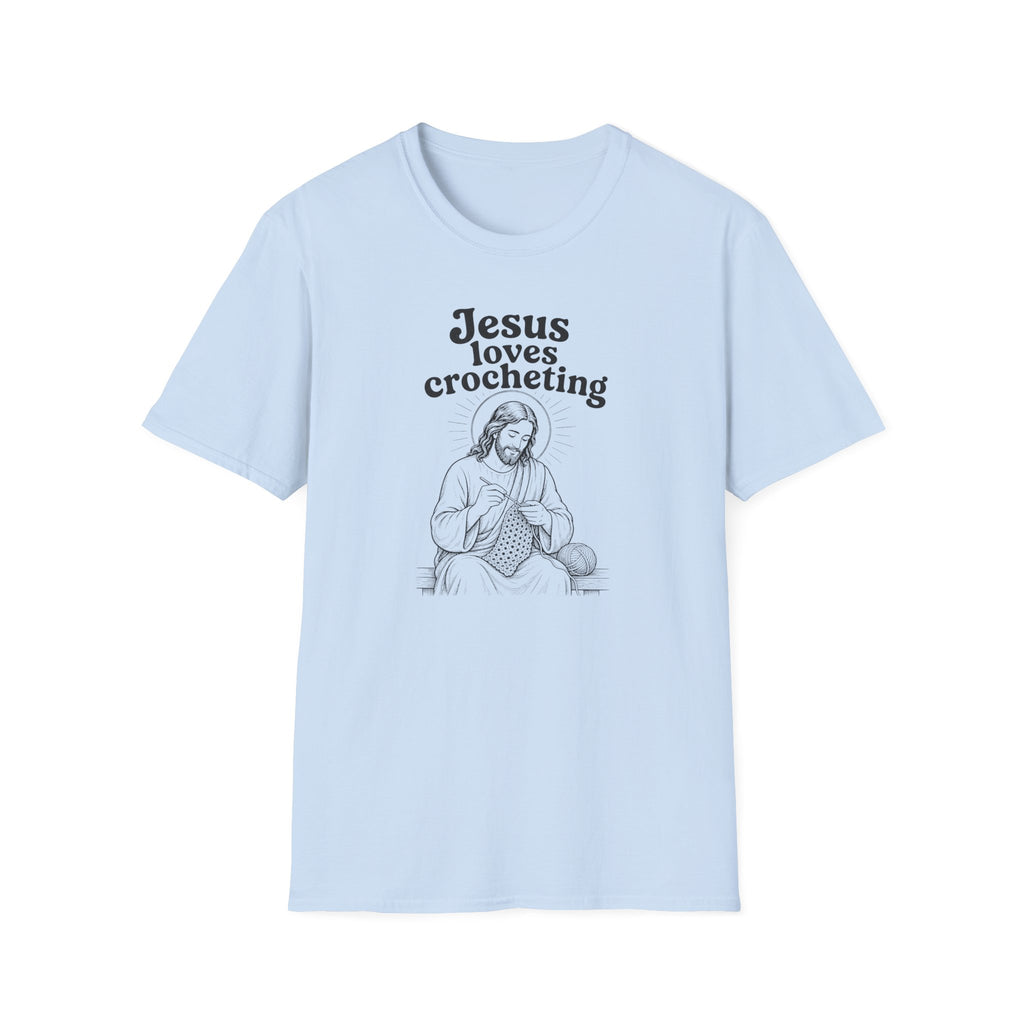 Jesus loves Crocheting T-Shirt
