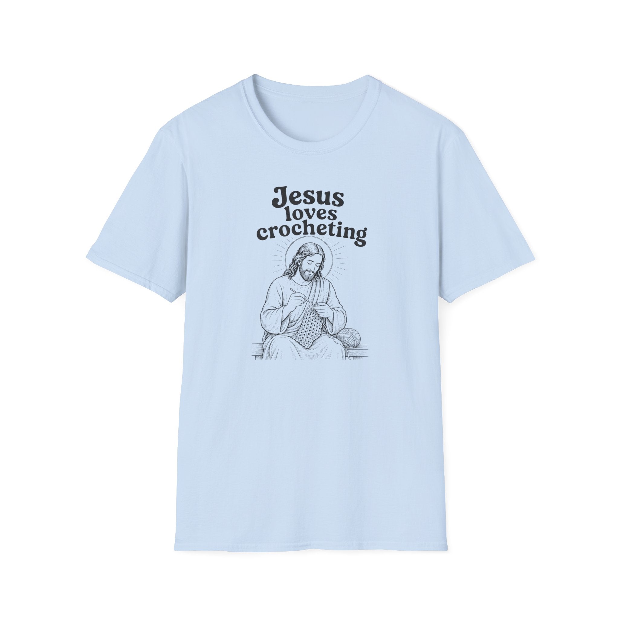 Jesus loves Crocheting T-Shirt