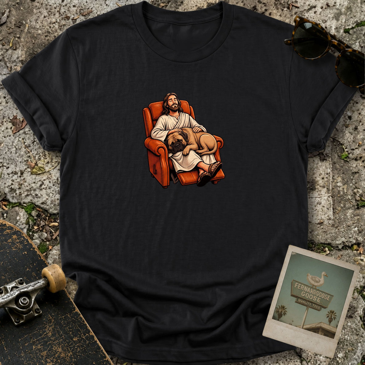 Lazy Boy Dog T-Shirt