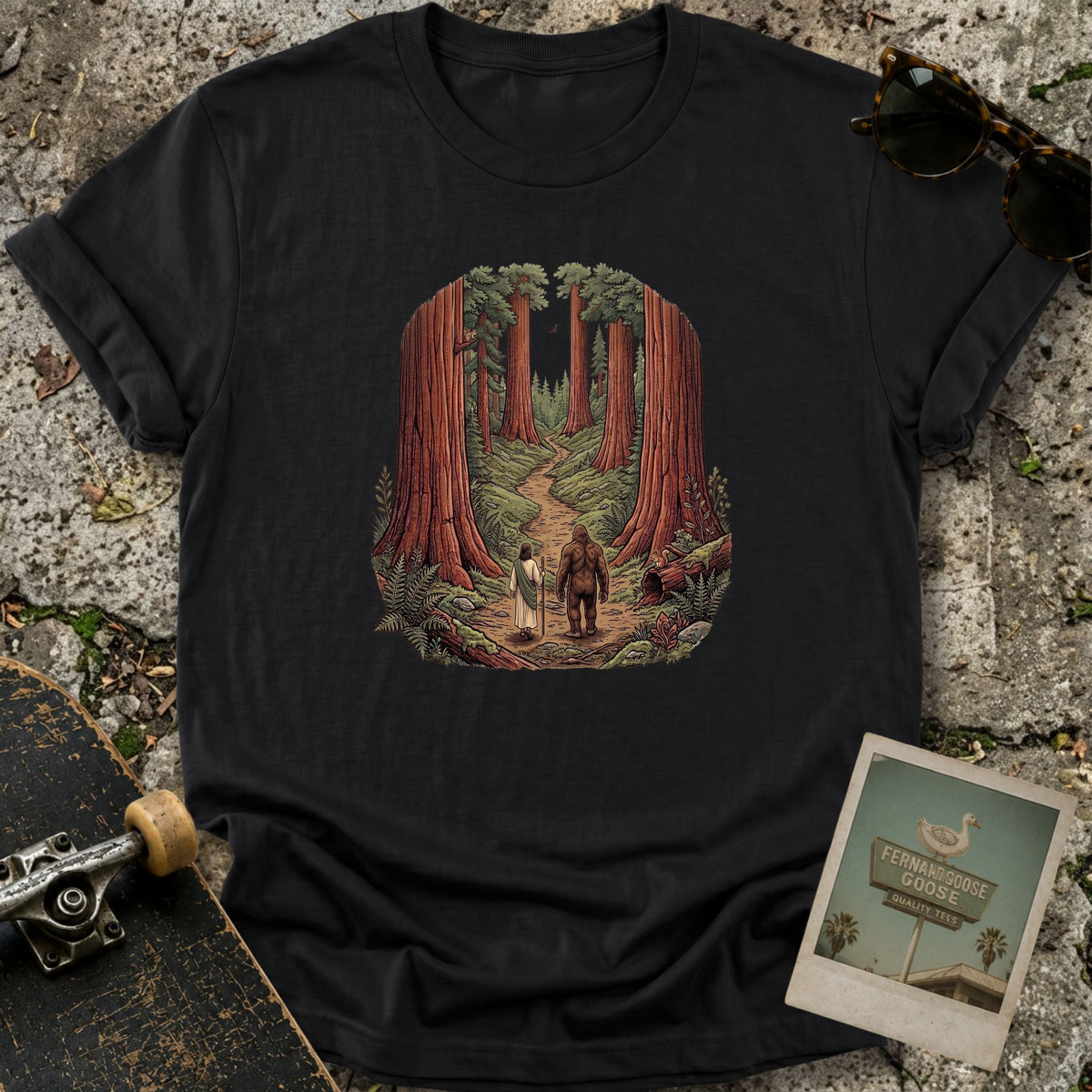 With Bigfoot T-Shirt