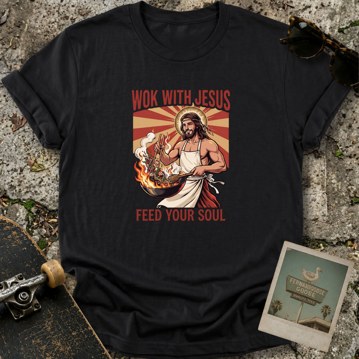 Wok with  Jesus T-Shirt