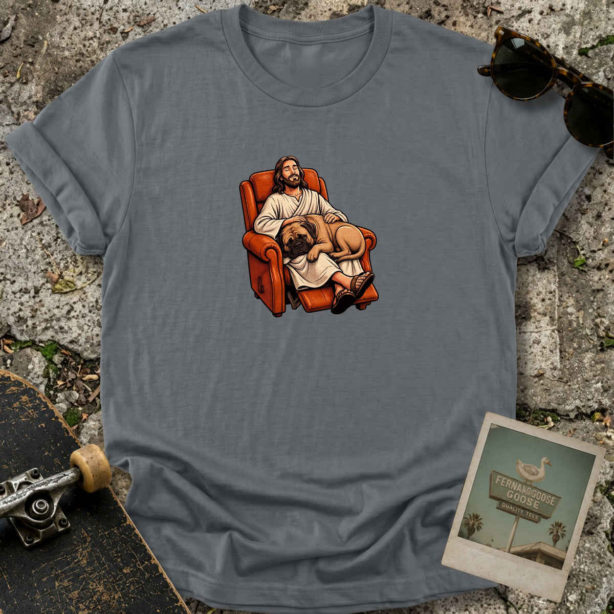 Lazy Boy Dog T-Shirt