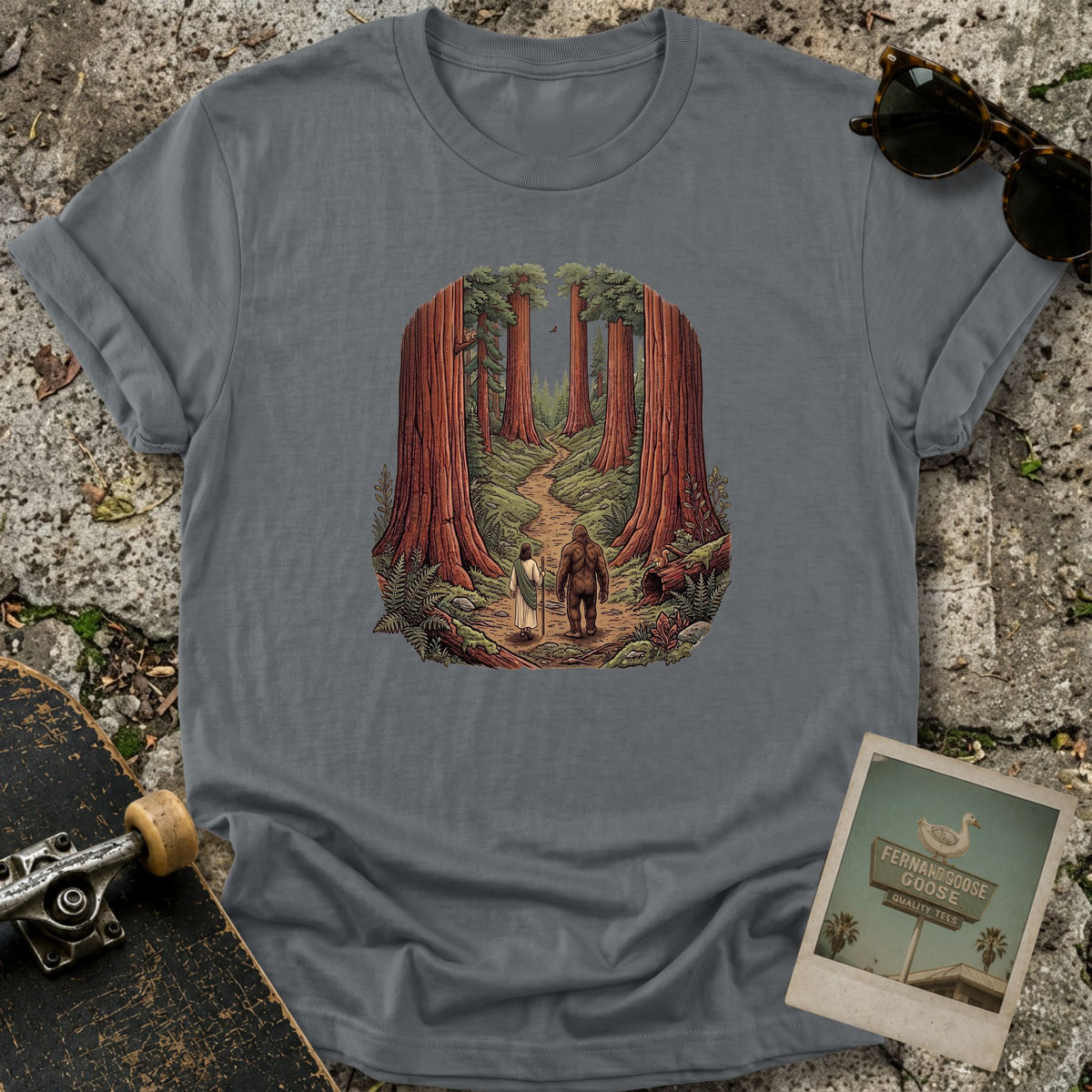 With Bigfoot T-Shirt