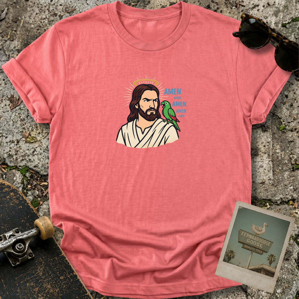 Amen Parrot T-Shirt
