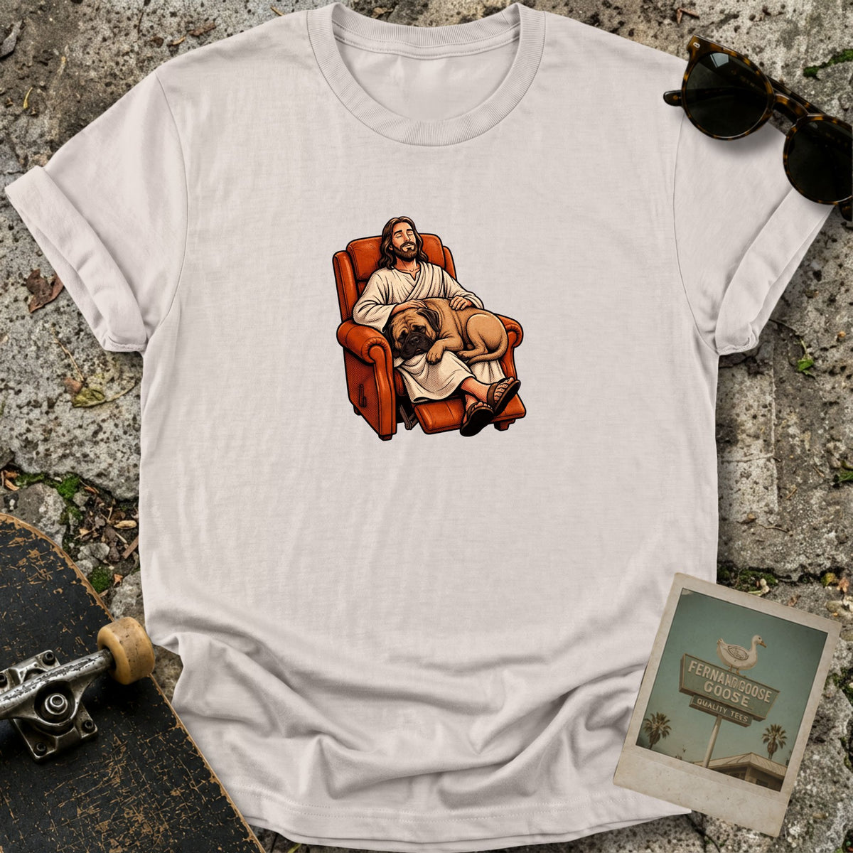 Lazy Boy Dog T-Shirt