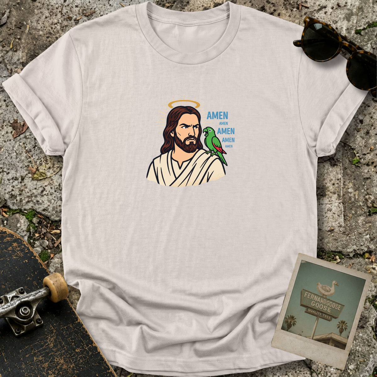 Amen Parrot T-Shirt