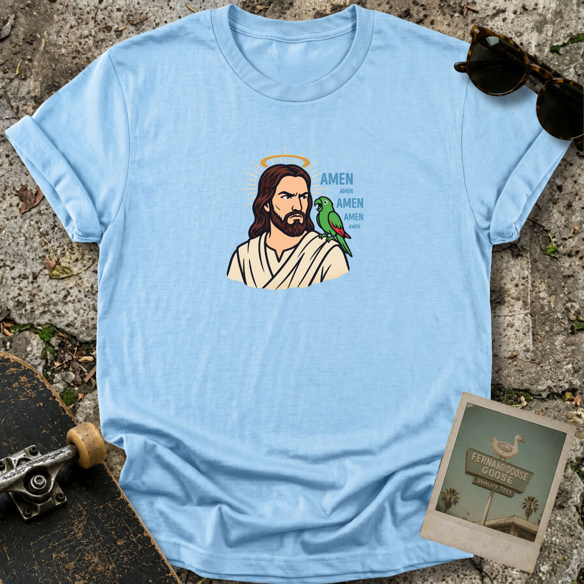 Amen Parrot T-Shirt