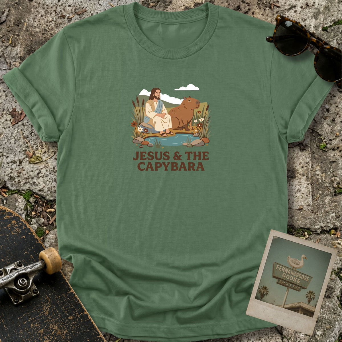Jesus & Capybara T-Shirt
