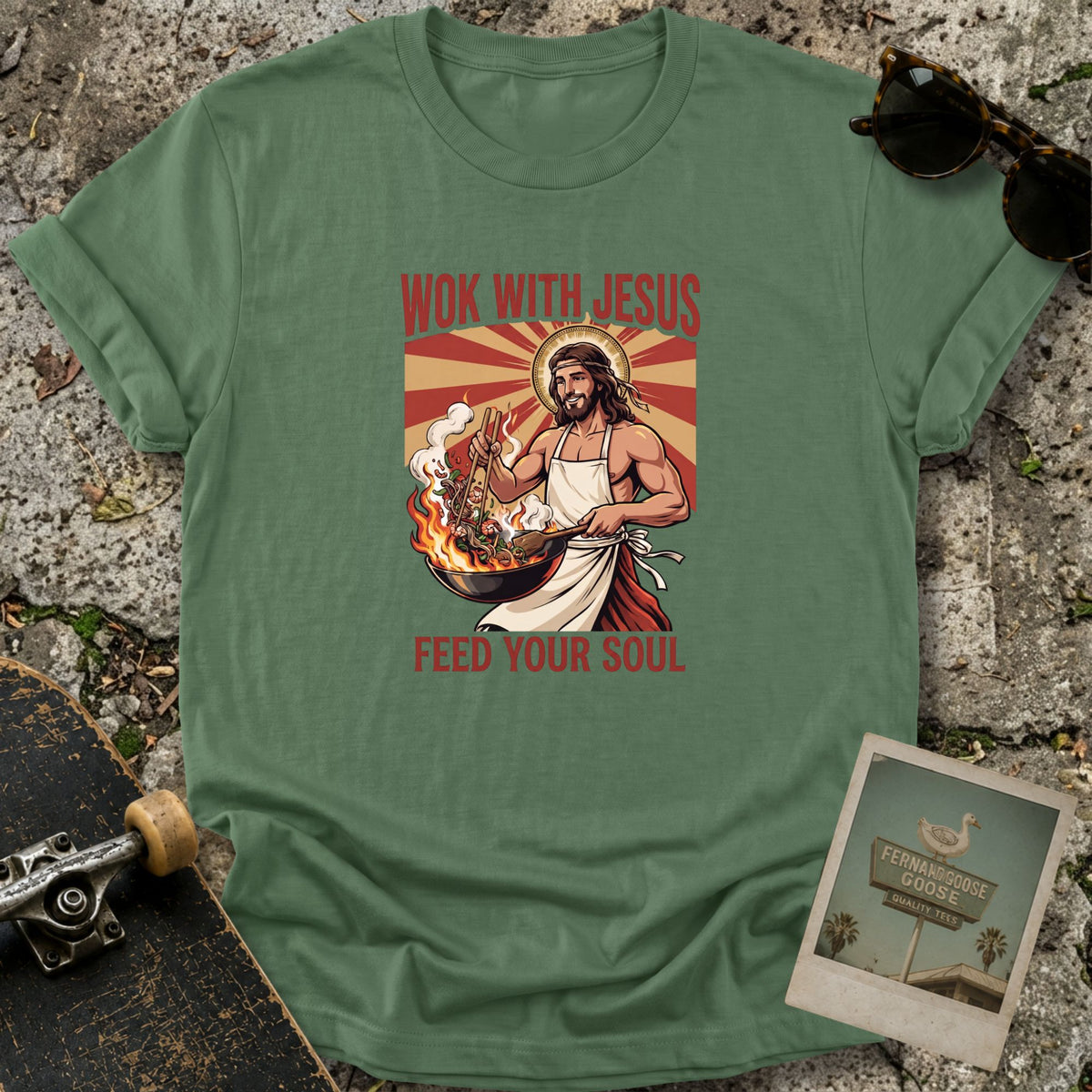 Wok with  Jesus T-Shirt