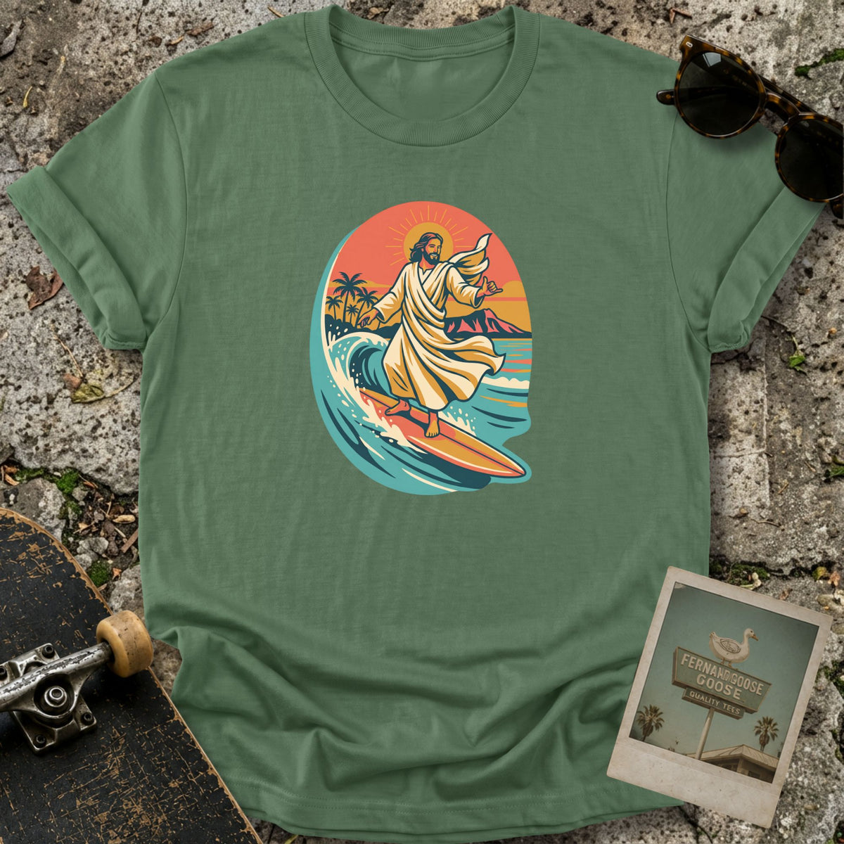 Surfer Jesus T-Shirt