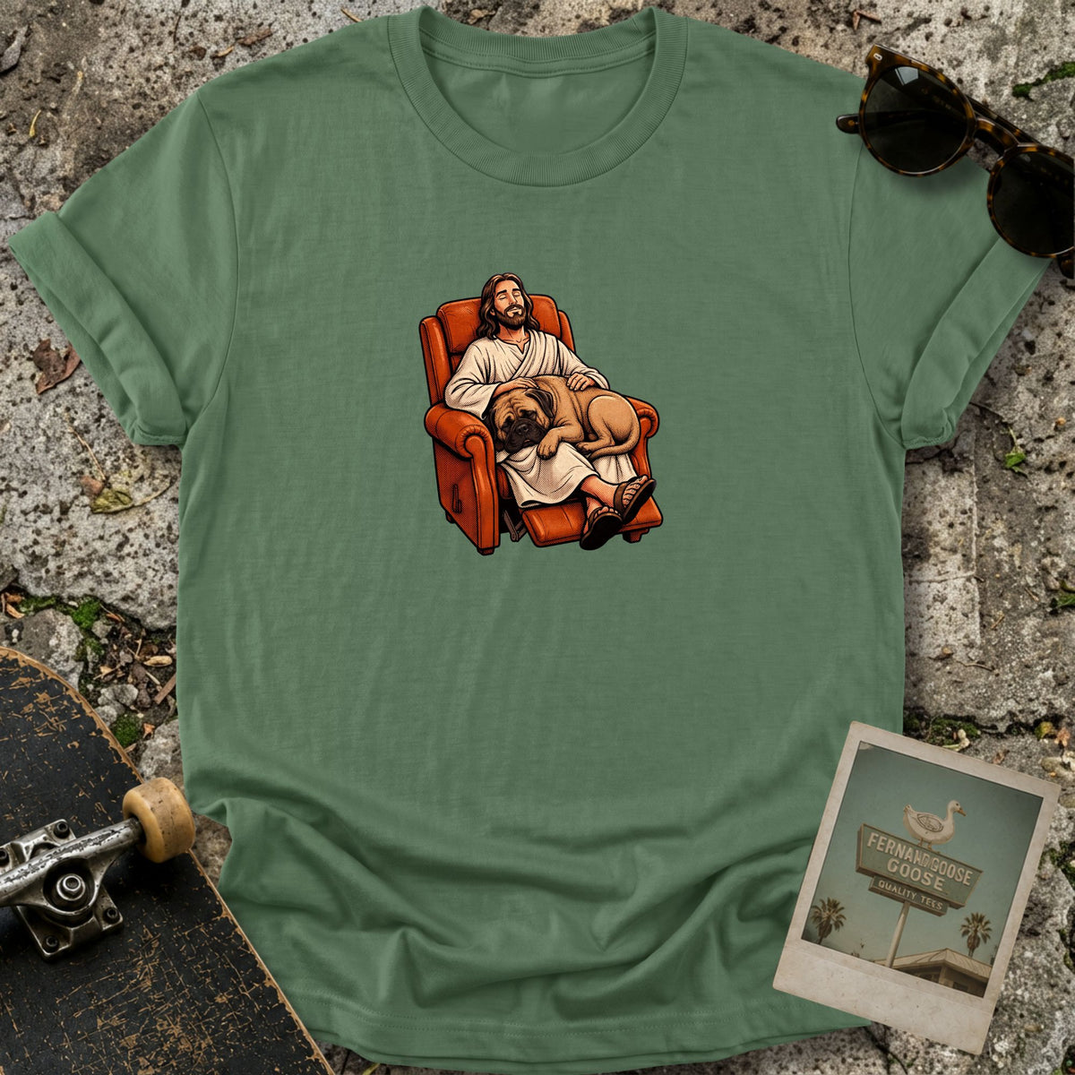 Lazy Boy Dog T-Shirt