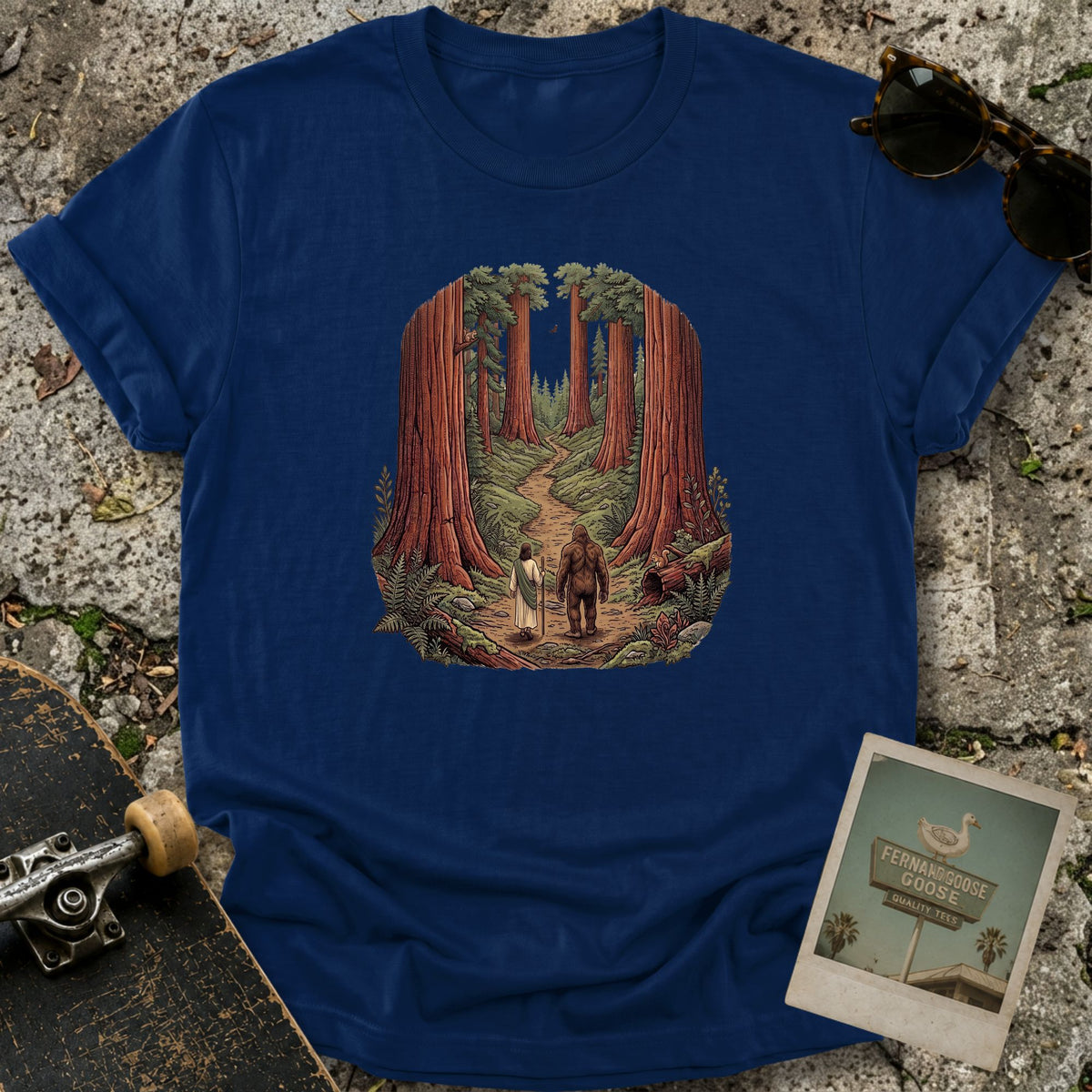 With Bigfoot T-Shirt