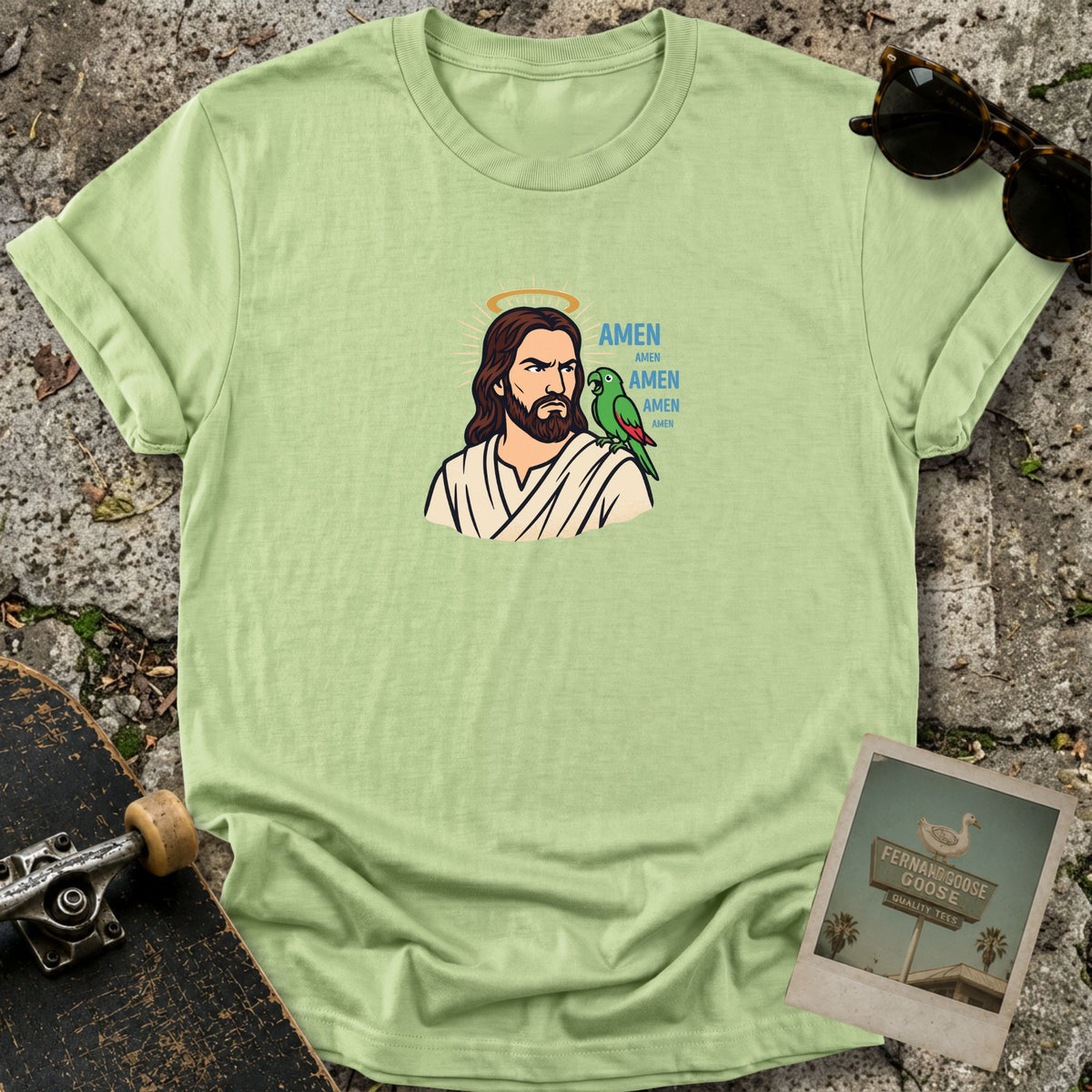 Amen Parrot T-Shirt