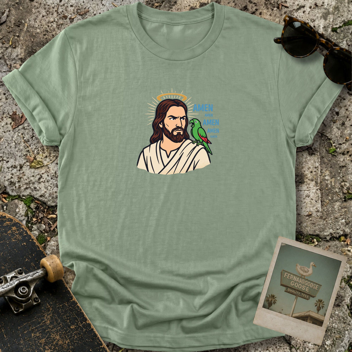 Amen Parrot T-Shirt