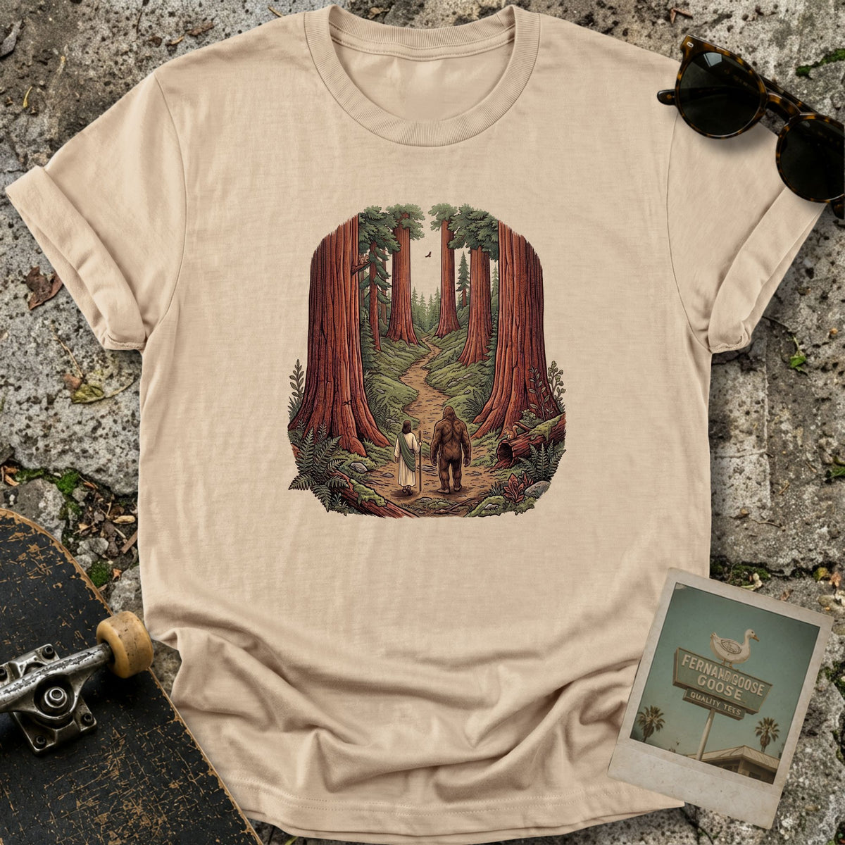 With Bigfoot T-Shirt