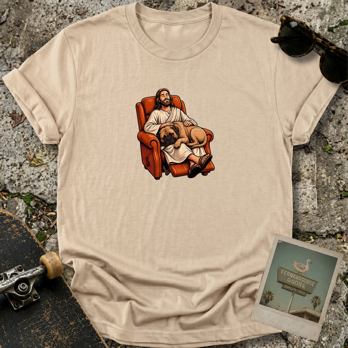 Lazy Boy Dog T-Shirt
