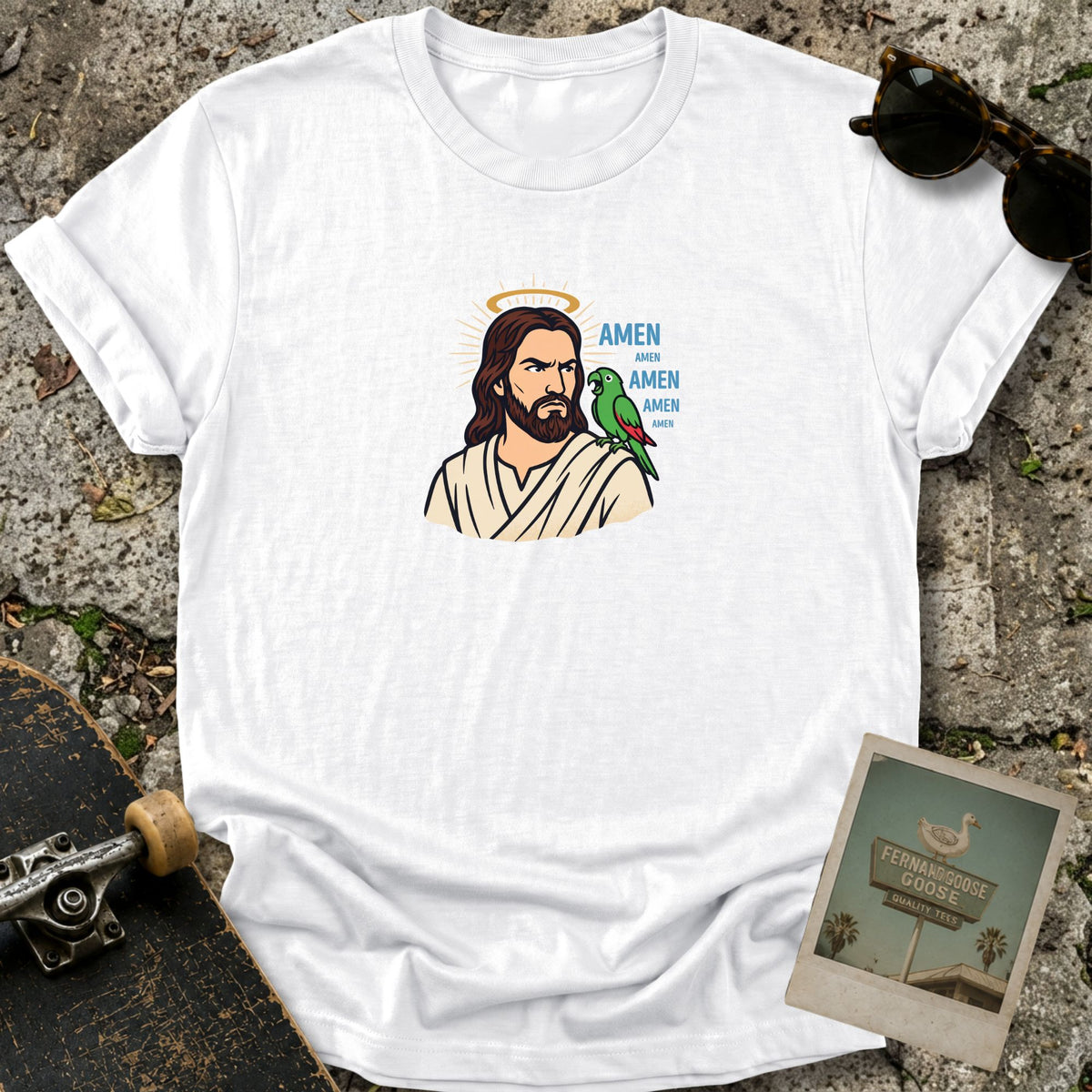 Amen Parrot T-Shirt