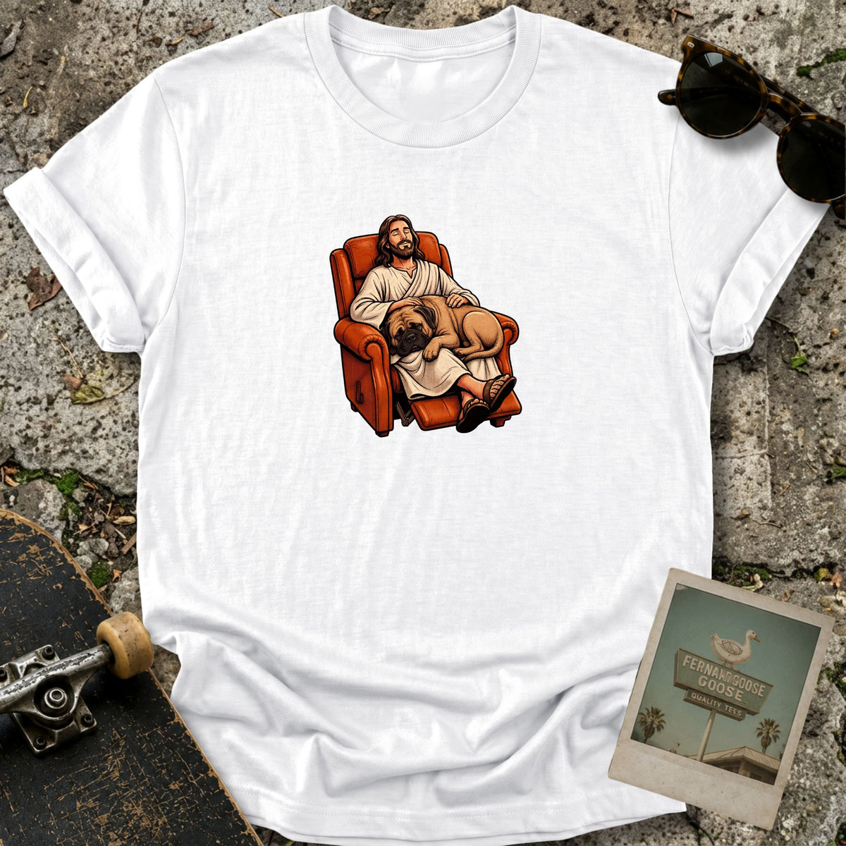 Lazy Boy Dog T-Shirt